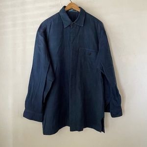 ISSEY MIYAKE MEN  Casual Indigo Cotton shirt, double gauze